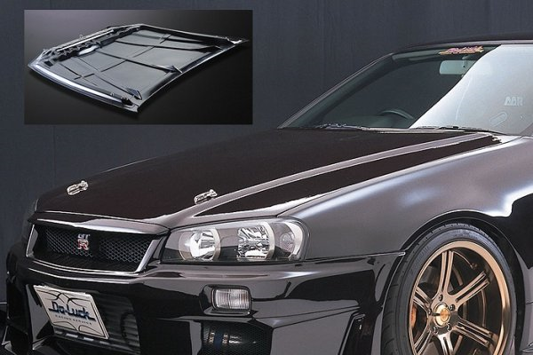 DO-LUCK Lift Up Hood FRP - Skyline BNR34 ##610101002