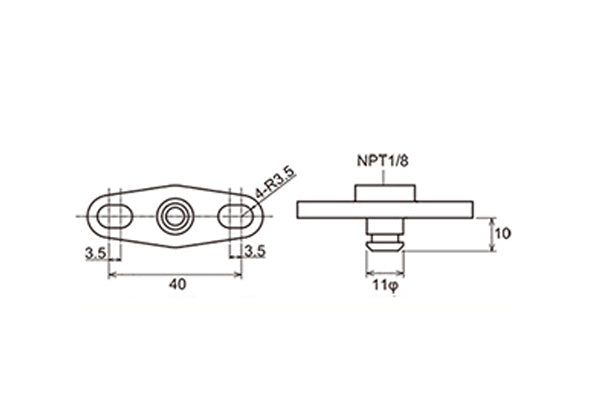 TOMEI POWERED Fuel Pressure Regulator Adapter No.1 - Skyline BNR32 BCNR33 BNR34 #612121372 TOMEI POWERED