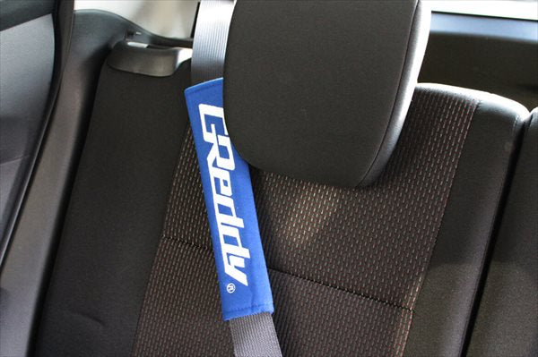 GREDDY Seat Belt Pads - Black/Blue/Red/Gray