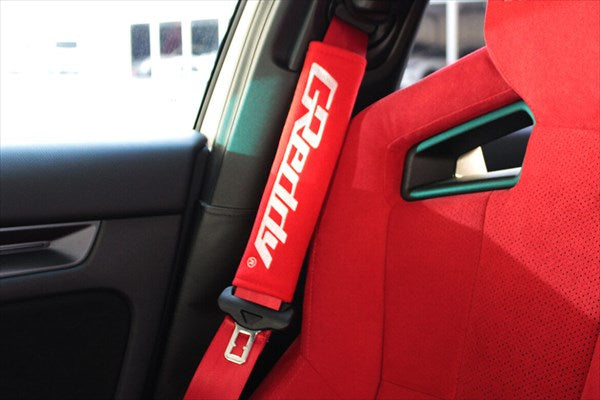 GREDDY Seat Belt Pads - Black/Blue/Red/Gray