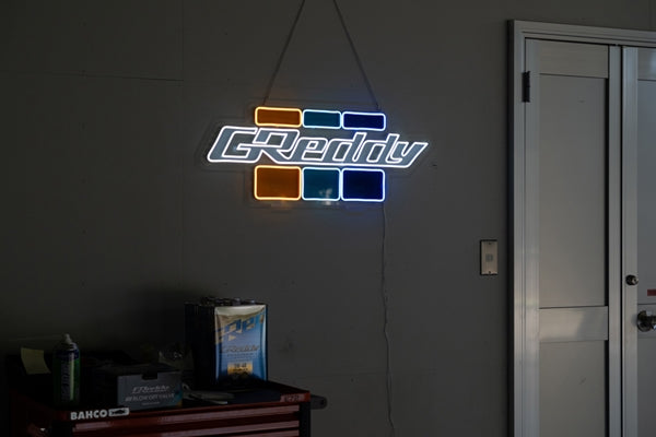 GREDDY Neon LED Double Line - GREDDY Logo #618191199