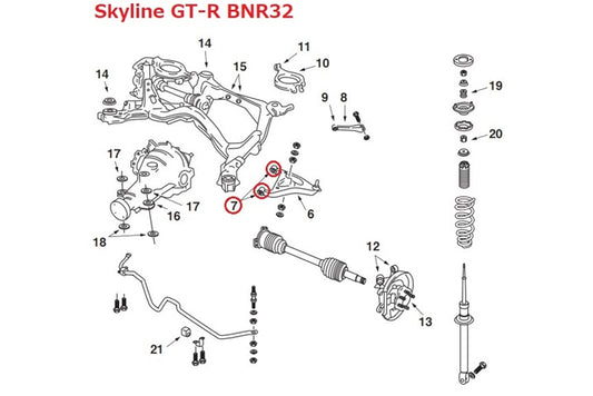 NISMO Rear A Arm Bush - 180SX Silvia S13 Z32 Skyline BNR32