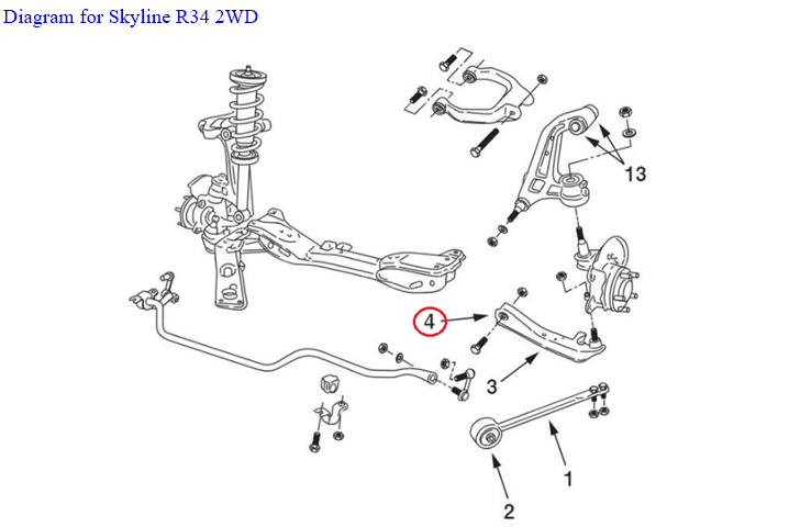 NISMO Transverse Link Bush - Skyline R32 R33 Silvia S14 S15 Fairlady Z32 ##660131471