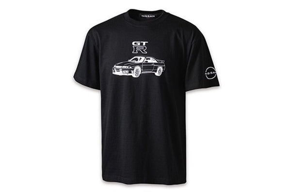 Футболка NISSAN Skyline GT-R R33 - черная, размер S-3L