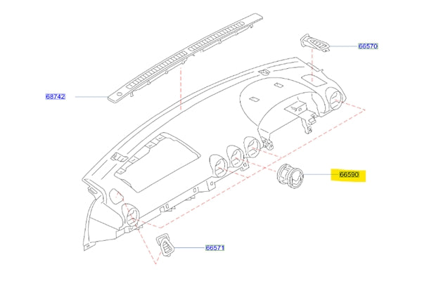 NISSAN Silvia S15 Ventilator Assembly