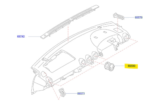 NISSAN Silvia S15 Ventilator Assembly