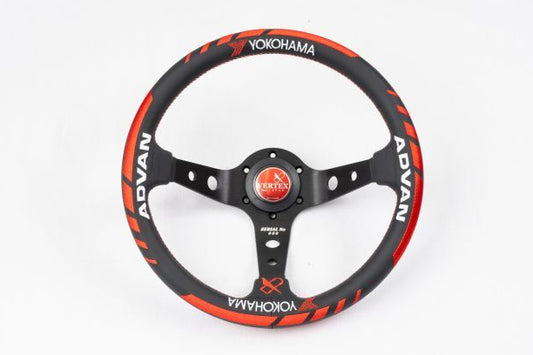 Универсальный руль VERTEX x ADVAN V2 330 мм - кожа #719111034