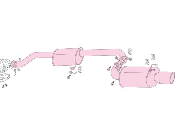 Fujitsubo Legalis R Legalis type EVOLUTION Exhaust System - Skyline BCNR33 ECR33 ##759141476