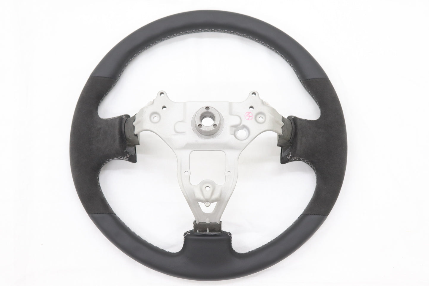 MINE'S Leather Steering Wheel Type II Gray Stitch - Skyline BNR34 ##875111032