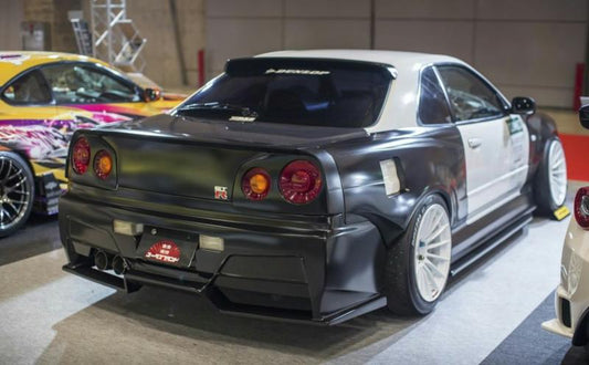 URAS TYPE-RR Rear Fender +80mm - Skyline R34 2Dr