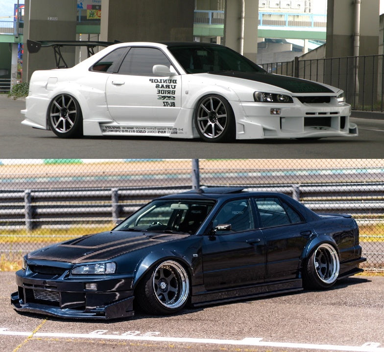 URAS Type-GT Side Steps - Skyline R34 2Dr ##901101026