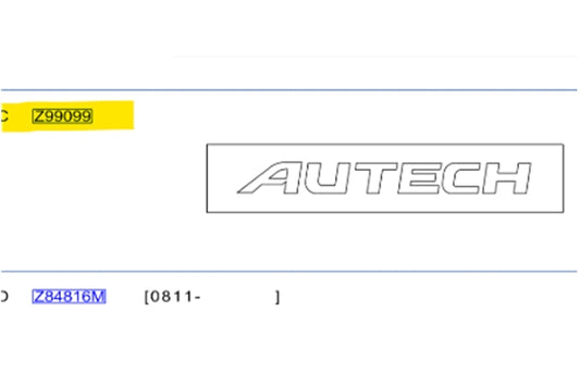 Наклейка с эмблемой NISSAN Autech ##663231412