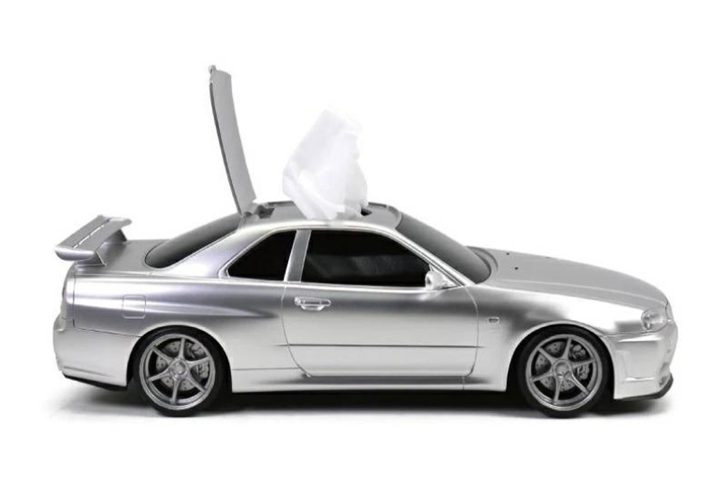Wet Wipes / Small Tissue Case Skyline BNR34 - Silver #999191001