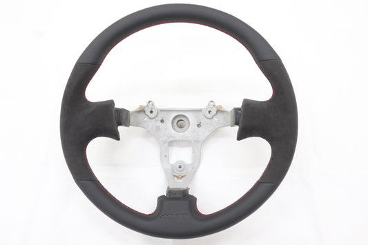Mine's Leather Steering Wheel Type II Red Stitch - Skyline BNR34 ##875111031