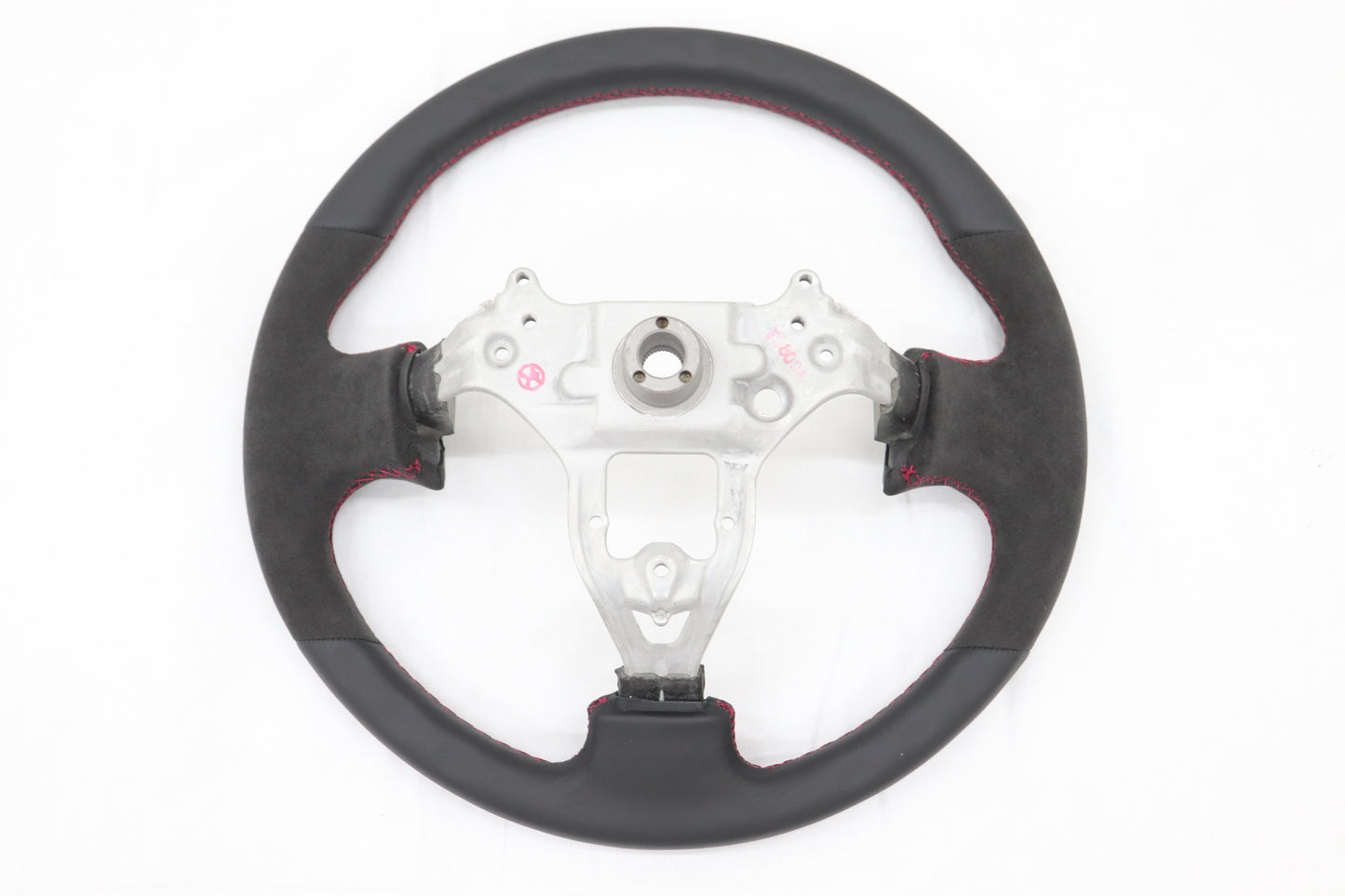 Mine's Leather Steering Wheel Type II Red Stitch - Skyline BNR34 ##875111031