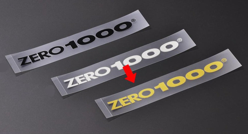 ZERO-1000 ZERO1000 Наклейка с логотипом алфавита - золотая ##530191008