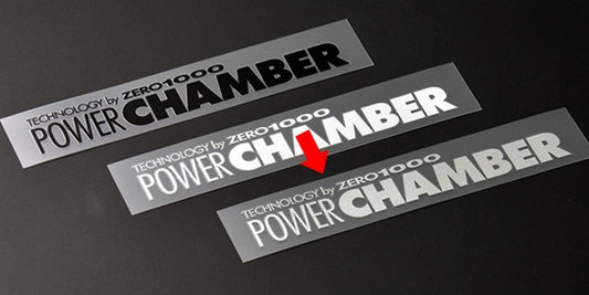 ZERO-1000 Power Chamber Logo Sticker - Silver ##530191011
