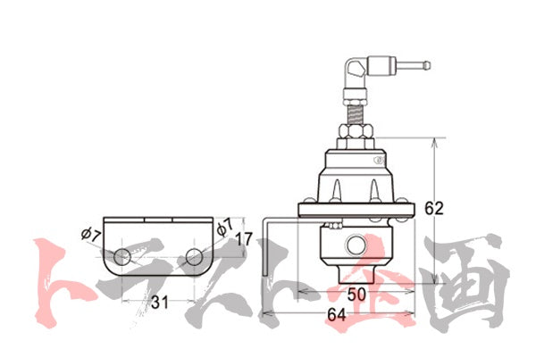 TOMEI POWERD Fuel Pressure Regulator Universal S-Type For General Tuning ##612121368 - Trust Kikaku