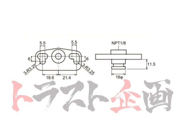 TOMEI POWERD Fuel Pressure Regulator Adapter No.3 - CT9A CP9A CN9A #612121374 - Trust Kikaku