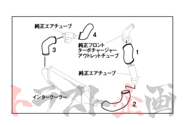 GReddy Aluminum Intake Pipe - BNR32 ##618121230 GREDDY