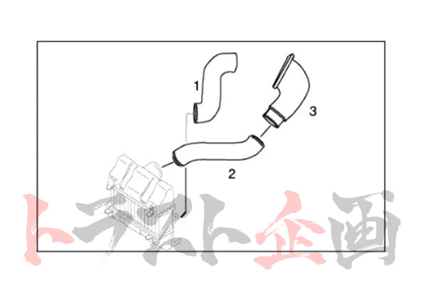 GReddy Aluminum Intake Pipe - FD3S Series 4-6 ##618121236