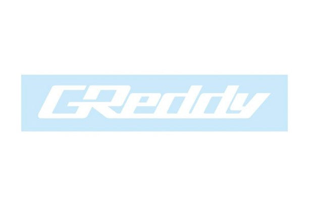 GReddy Logo Decal Sticker - S Size White #618191013 GREDDY