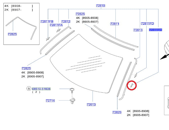 NISMO Heritage Front Windshield Clip Pink - BNR32 ##660102050 NISMO