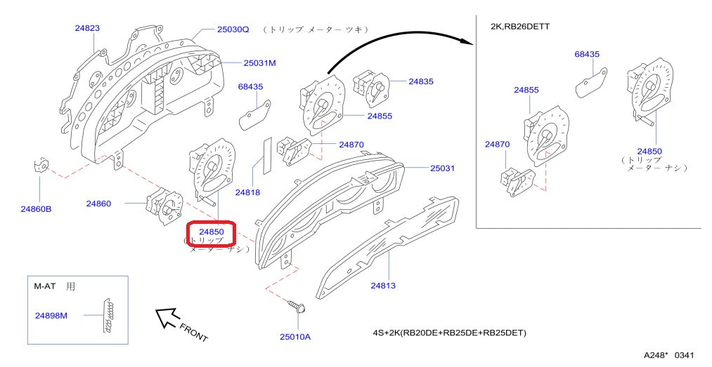Спидометр NISSAN - BNR34 2008/8- ##663161322