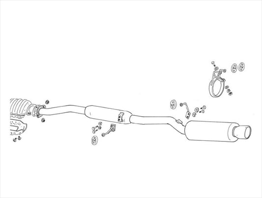FUJITSUBO Legalis Super R Muffler - RPS13