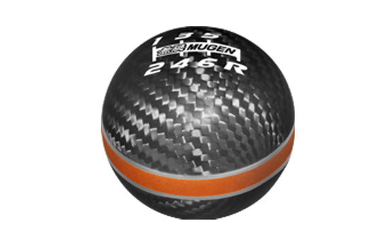 Ручка переключения передач MUGEN Carbon Orange 50 мм - FK8 FK2 FD2 S2000 ##860111013