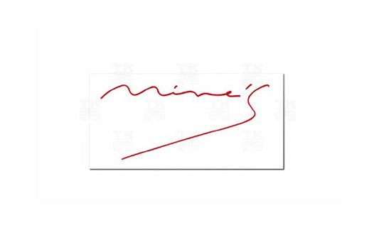 Mine's Sticker D-type Large - Red #875191003