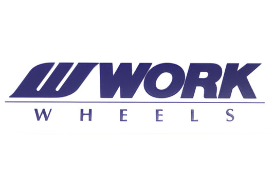 WORK Wheel Spoke Sticker 3.9"x1.2" - Blue #979191008