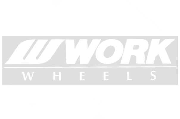 WORK Body Decal Sticker 200mm White 7.8"x1.8" ##979191022 WORK