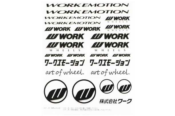 Наклейка WORK Decal черная ##979191130