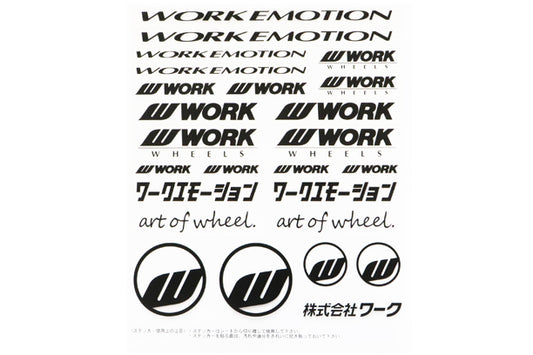 Наклейка WORK Decal черная ##979191130