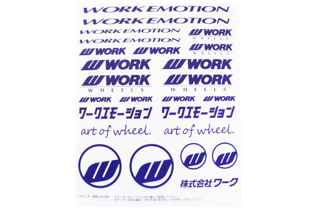 Наклейка WORK Decal синяя ##979191133