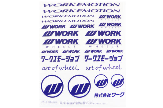 WORK Decal Sticker Blue ##979191133
