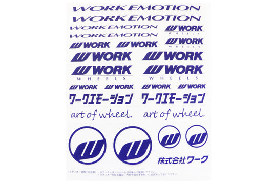 Наклейка WORK Decal синяя ##979191133