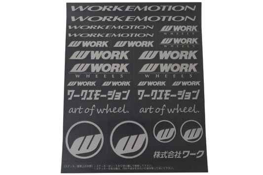 WORK Decal Sticker Silver ##979191135