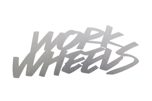 WORK Wheel Silver Sticker