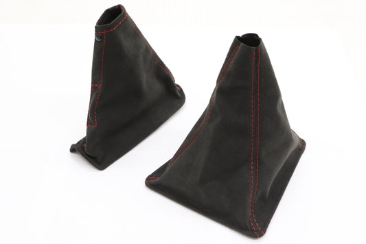 Mine's Shift Boot & Hand Brake Boot Red Stitch - Skyline BNR32 #875111019