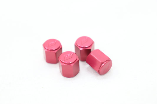 WORK Tire Wheel Valve Stem Air Cap Cover 4pcs Red ##979131057
