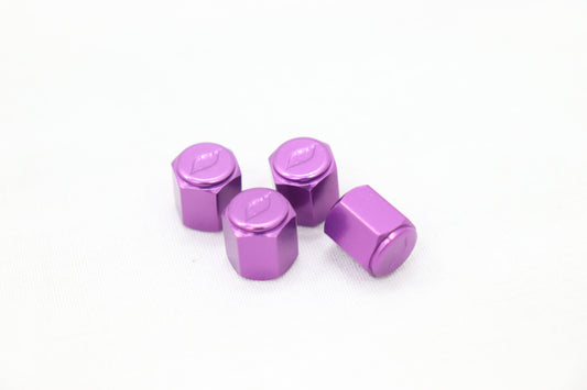WORK Tire Tyre Wheel Valve Stem Air Cap Cover 4pcs Purple #979131059