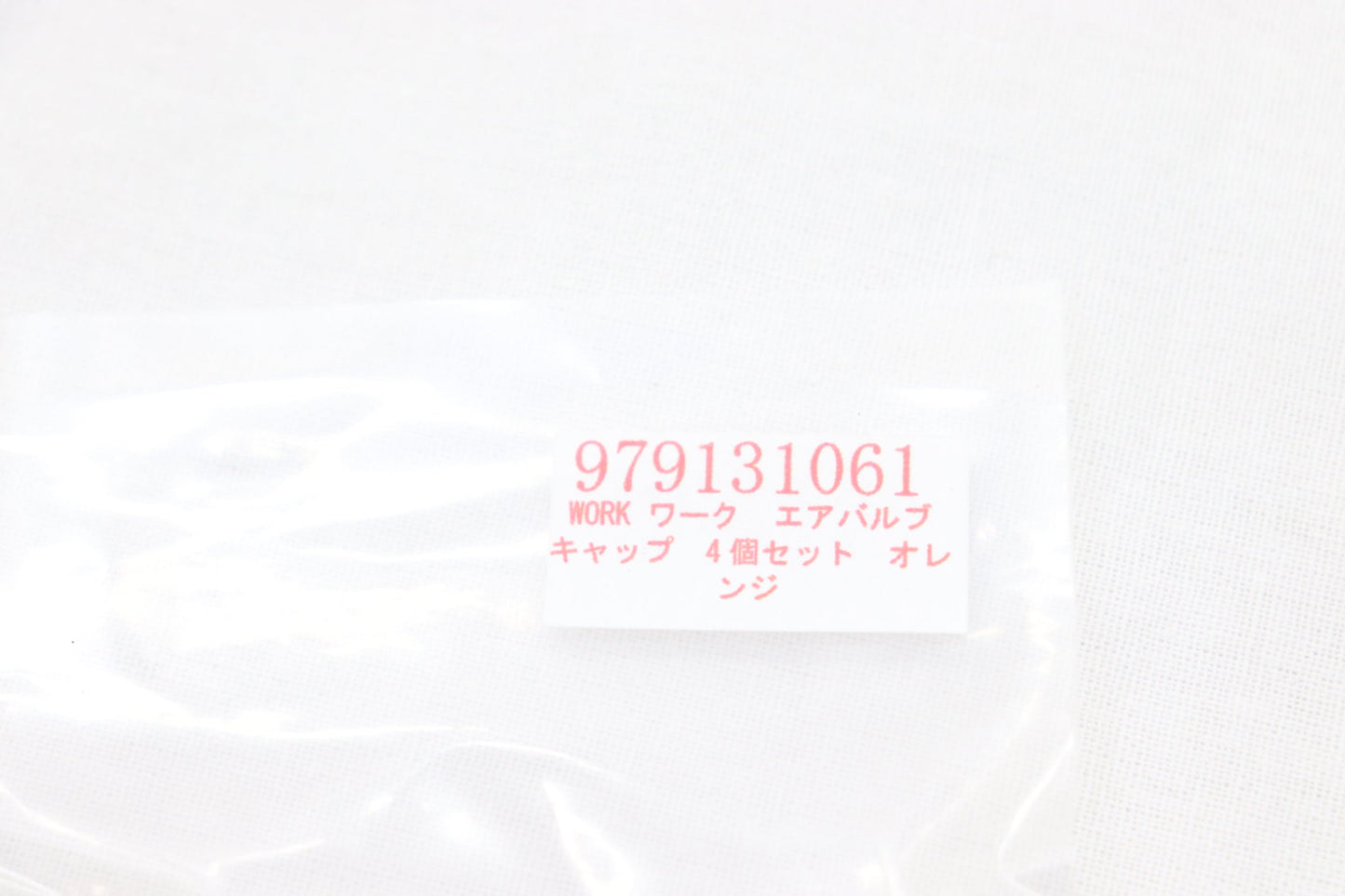 WORK Tire Tyre Wheel Valve Stem Air Cap Cover 4pcs Orange ##979131061 WORK