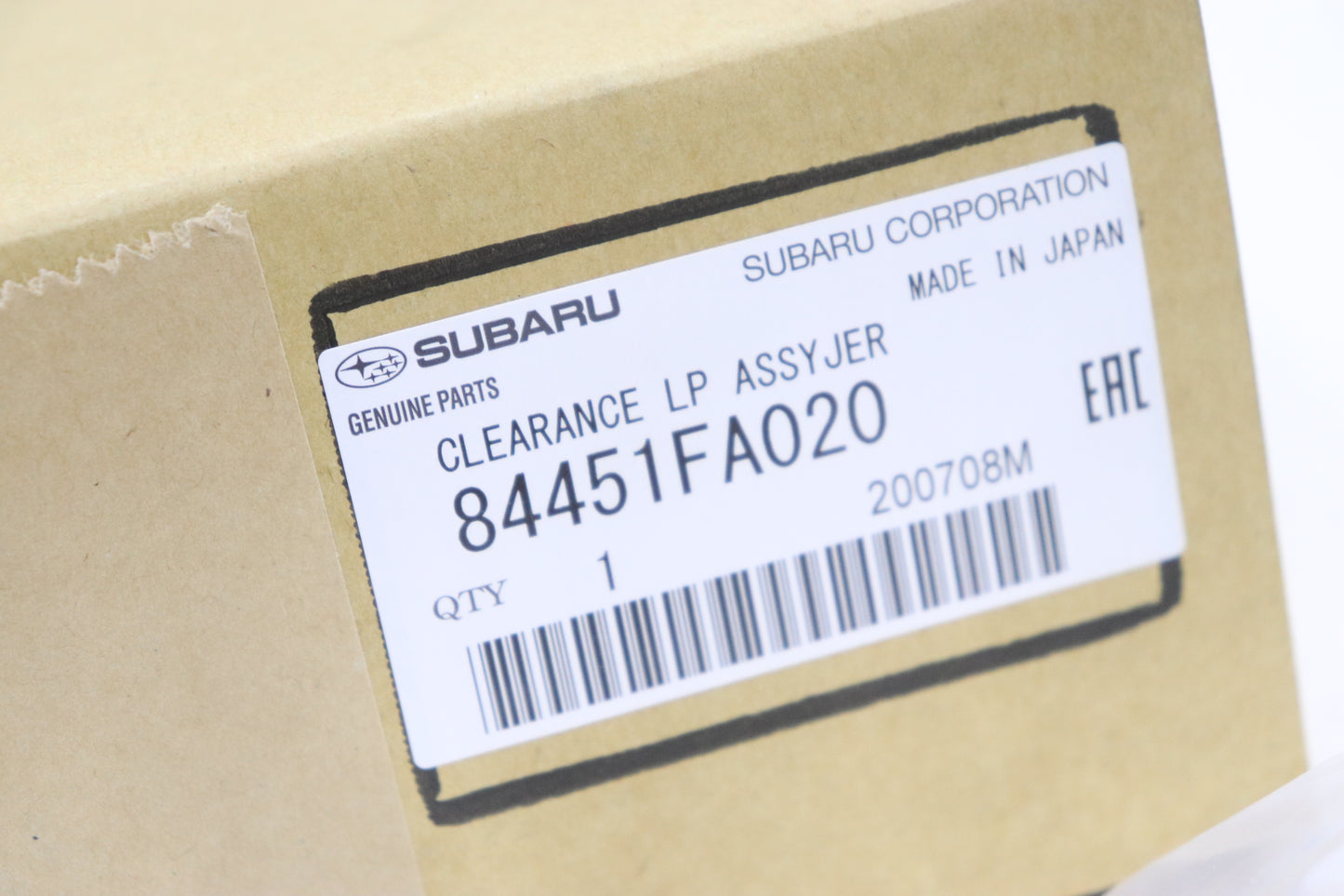SUBARU Передний угловой указатель поворота с прозрачной линзой, правый - Impreza GC8/GF8 ##456101001