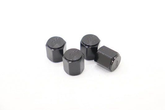 WORK Tire Tyre Wheel Valve Stem Air Cap Cover 4pcs Black ##979131058