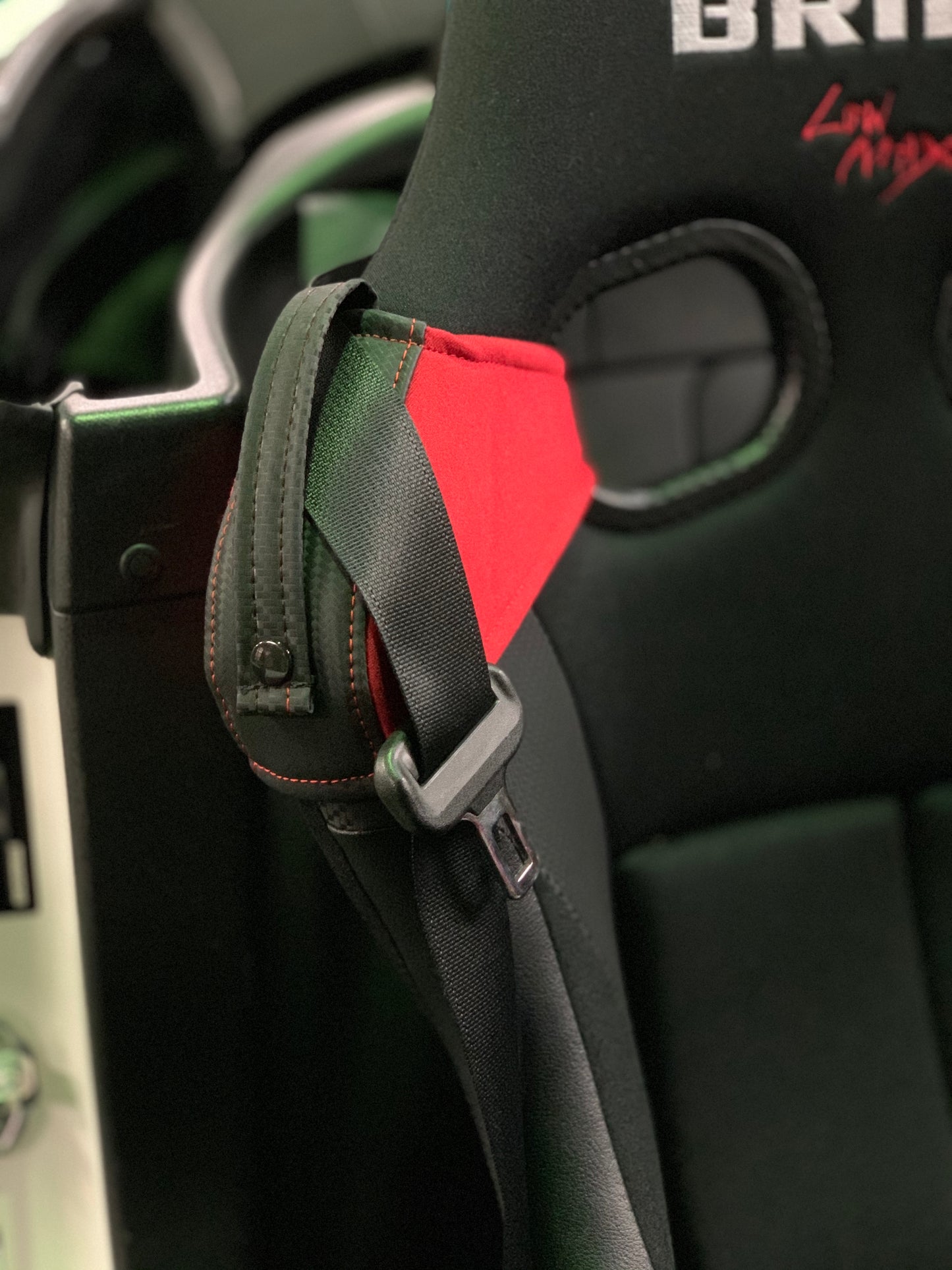 BRIDE Seatbelt Guide Red ##766114878
