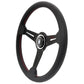 NARDI ND SPORTS Type A Black Leather/Black Spoke - Red Stitching #101111001