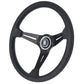 NARDI ND SPORTS Type Rally Black Leather/Black Spoke - Azzurri Stitching #101111002