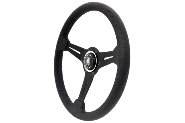 NARDI ND SPORTS Type A Черная кожа/Черные спицы - Прострочка Azzurri #101111003 